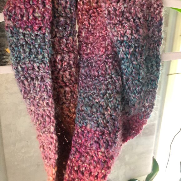 VTG Free People Hand Knit Infinity Scarf - Picture 7 of 10